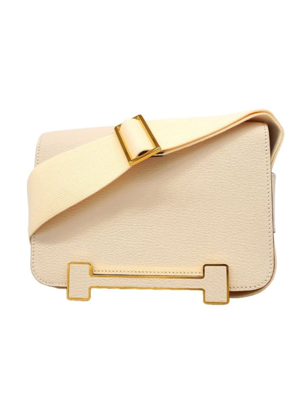 Hermes Shoulder Bag Geta Chevre Mysore Nata Gold